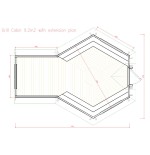 Caseta de madera "Grill Cabin 9.2 PLUS"