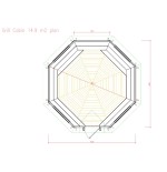 Caseta de madera "Grill Cabin 14.9"