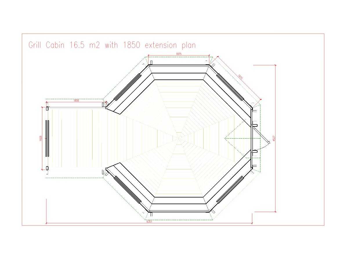 Caseta de madera "Grill Cabin 16.5 PLUS "