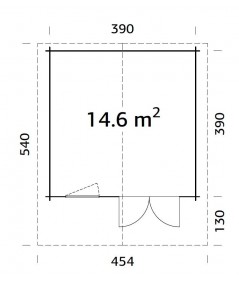 Caseta de jardín BRITTA 14.6 