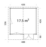 Caseta de jardín BRITTA 17.5