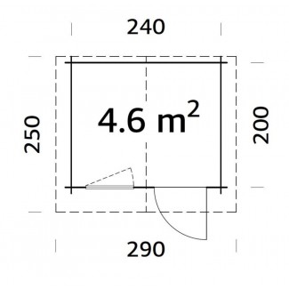 Caseta de jardín EMMA 14.2 m2