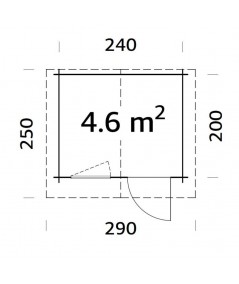 Caseta de jardín EMMA 14.2 m2