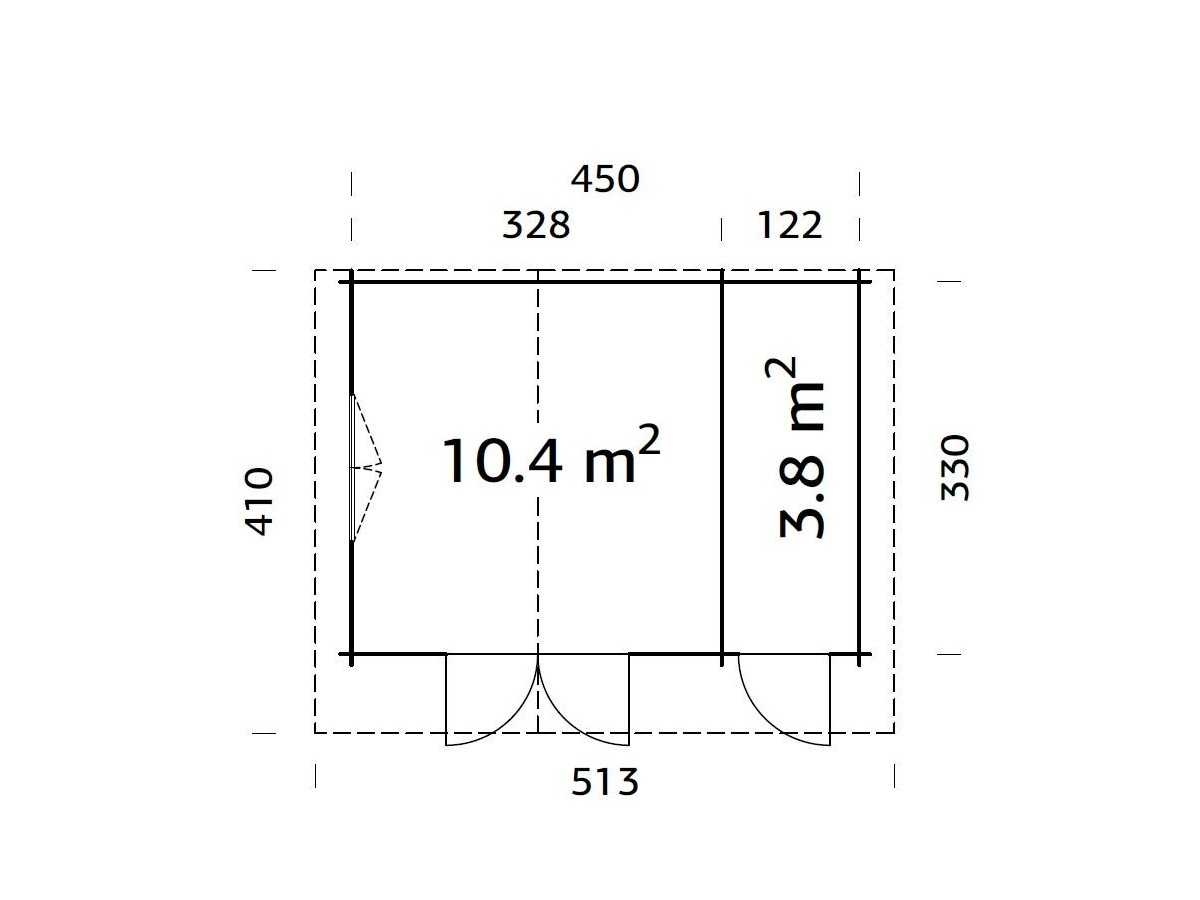 Caseta de jardín EMMA 14.2 m2