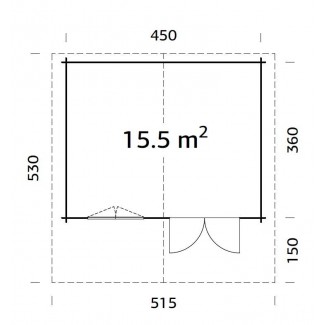 Casa de jardín "SALLY 15.5"