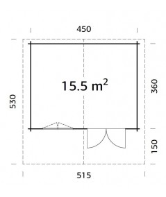 Casa de jardín "SALLY 15.5"