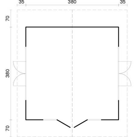 Caseta de jardín "IRENE 13.9 m2"