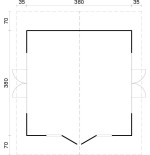 Caseta de jardín "IRENE 13.9 m2"