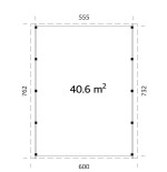 CARPORT DE MADERA  KARL 40,6  m2