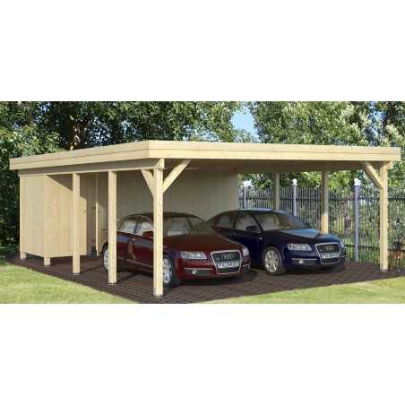CARPORT DE MADERA  KARL 40,6  m2