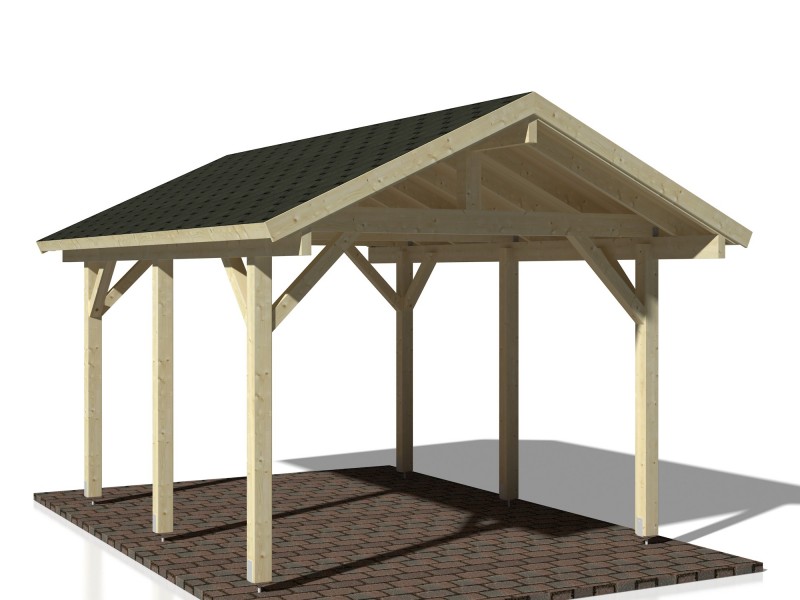 Carport de madera "KARL 1"