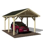 CARPORT DE MADERA ROBERT 11,7 m2