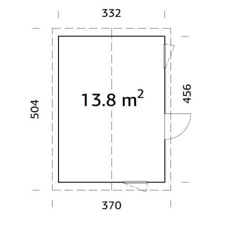 CASETA NORDICA   HEDWIG  13,8 m2 