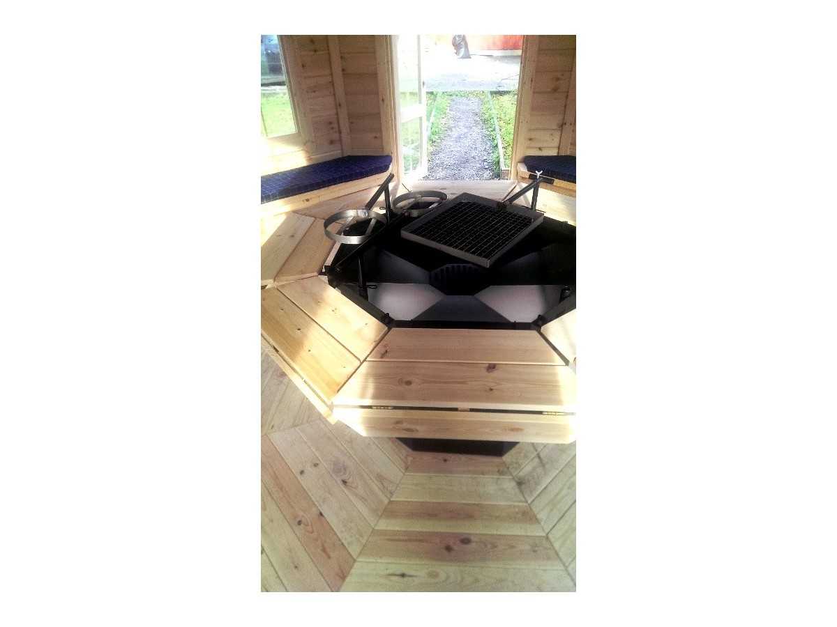CASETA PABELLON CON BARBACOA ZENA 14,9 m2 