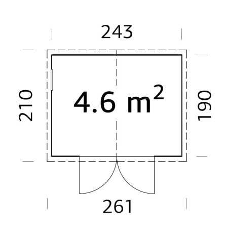 Trastero de madera   DAN 4,5 m2