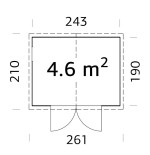 Trastero de madera   DAN 4,5 m2