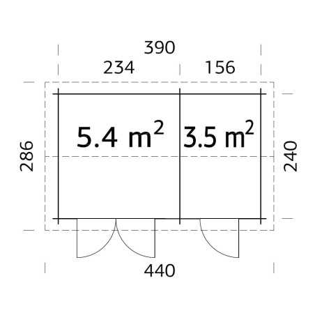 TRASTERO DE MADERA  JARI 8,9 m2