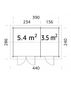 TRASTERO DE MADERA  JARI 8,9 m2