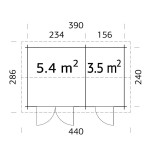 TRASTERO DE MADERA  JARI 8,9 m2