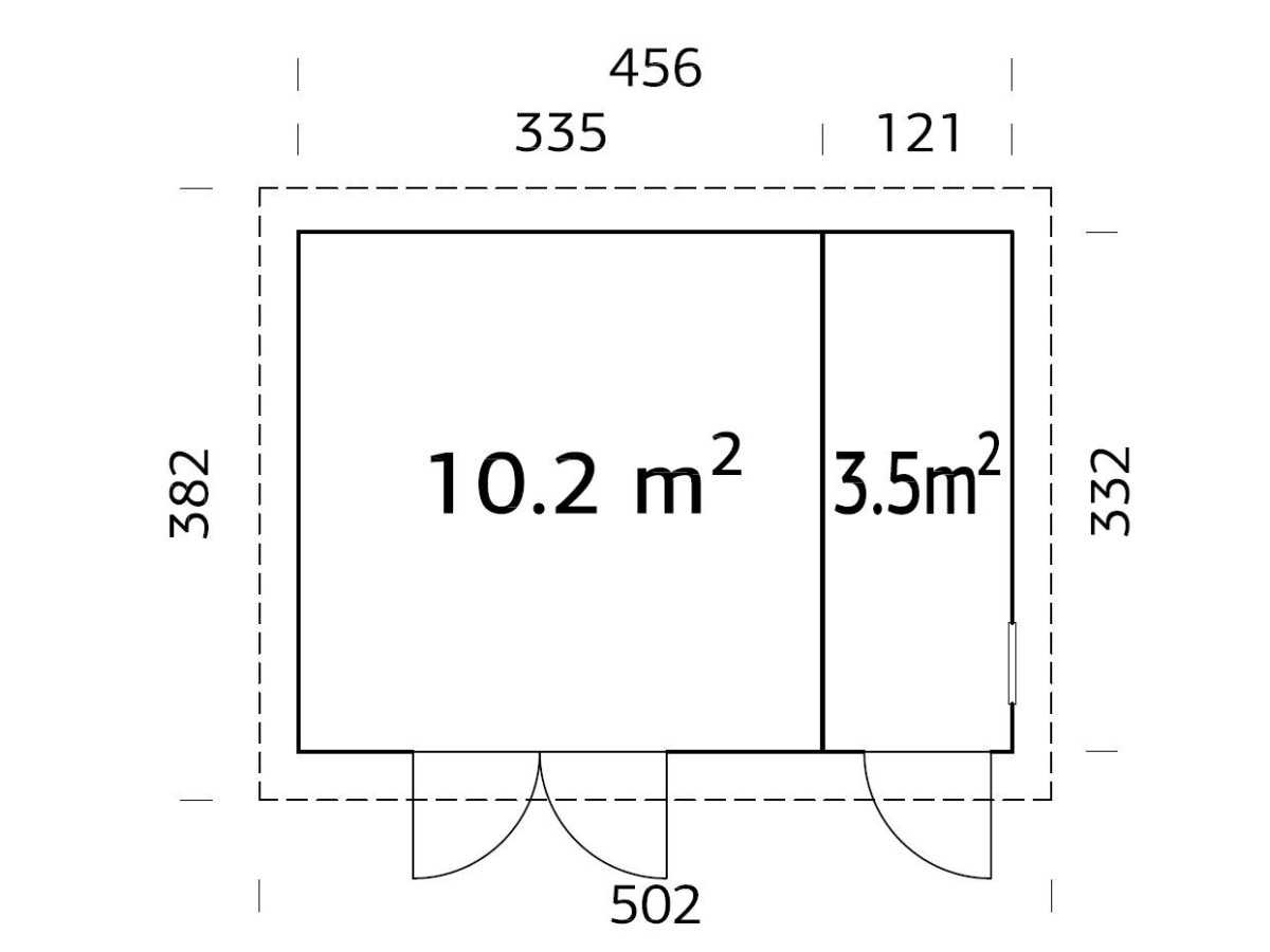 TRASTERO DE MADERA  KALLE 13,7  m2