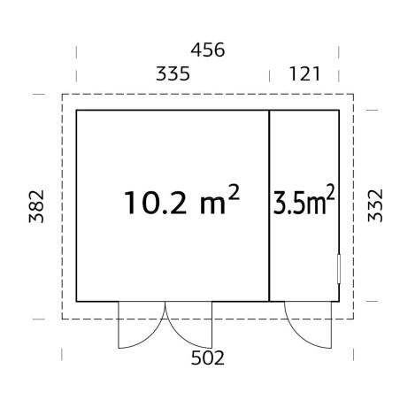 TRASTERO DE MADERA  KALLE 13,7  m2