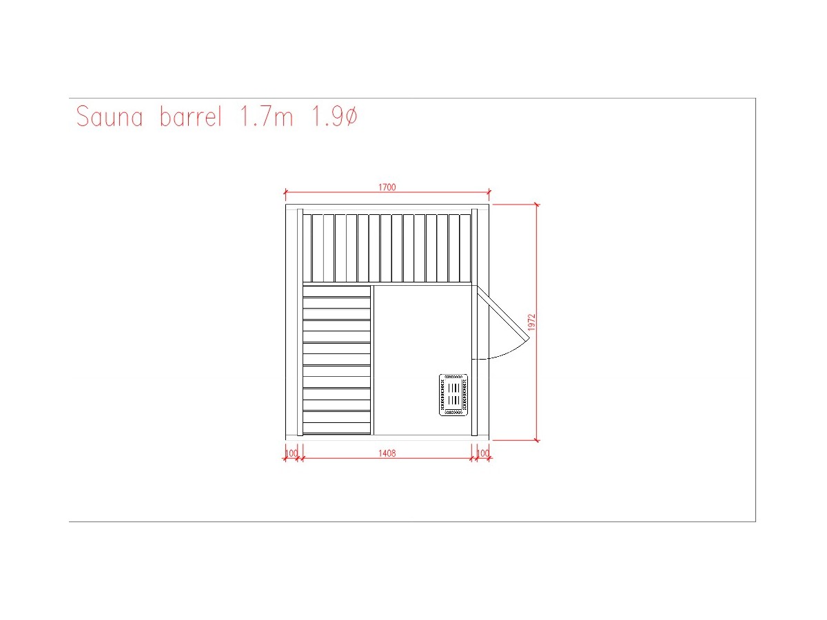 SAUNA BARRIL 1.7 