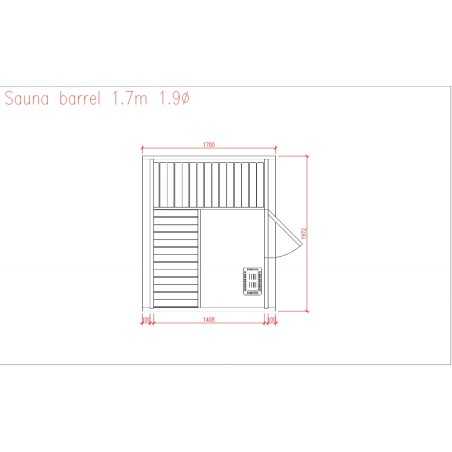 SAUNA BARRIL 1.7 