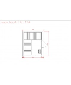 SAUNA BARRIL 1.7 