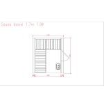 SAUNA BARRIL 1.7 