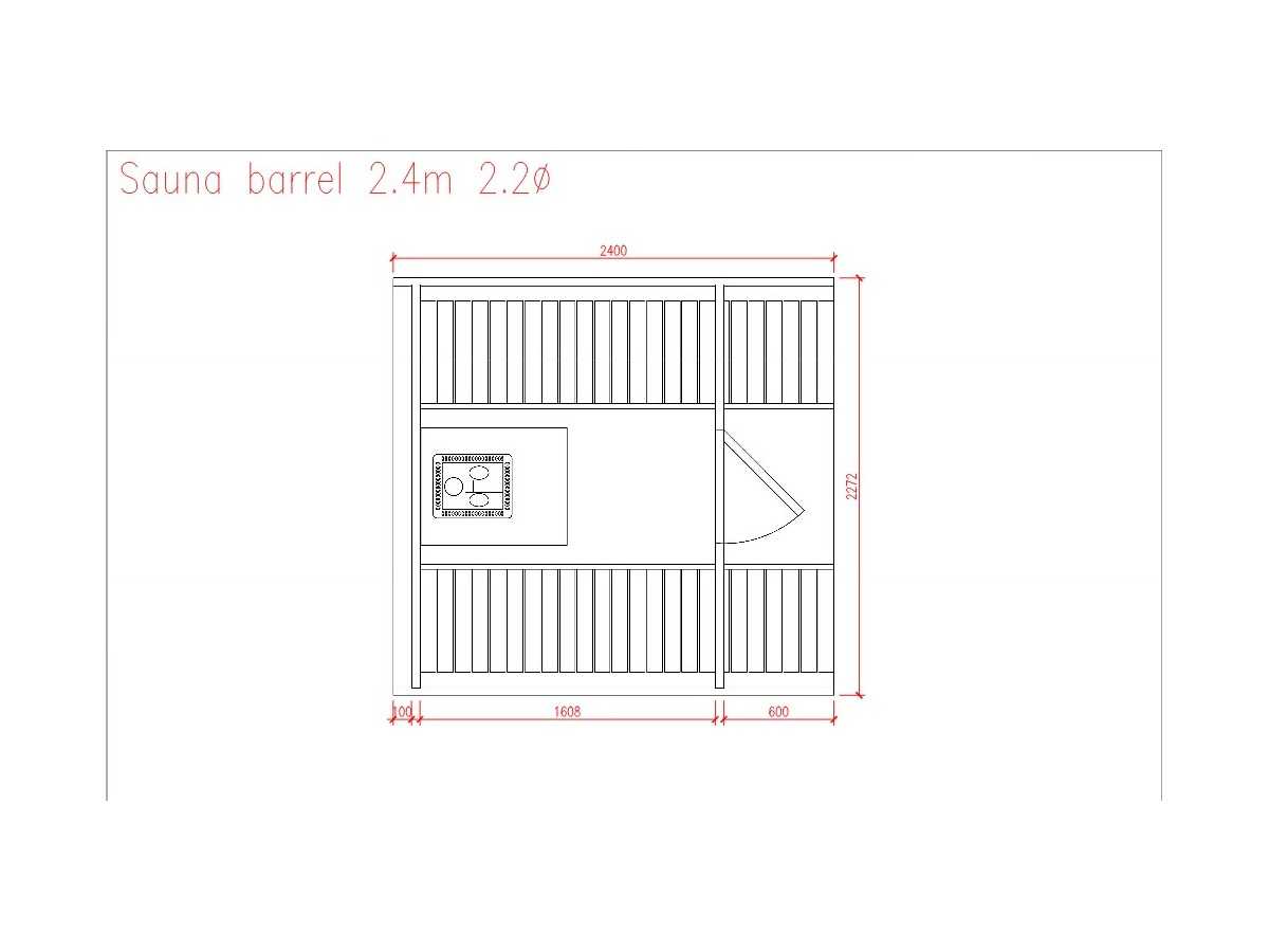 SAUNA BARRIL 2.4 PLUS