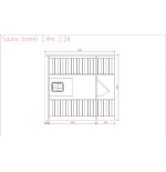 SAUNA BARRIL 2.4 PLUS
