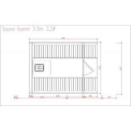 SAUNA BARRIL 3.0 PLUS