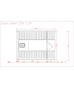 SAUNA BARRIL 1.7 