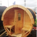 SAUNA BARRIL 3.5 con vestuario 