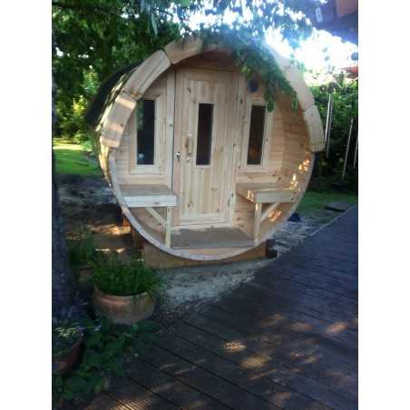 SAUNA BARRIL 3.5  PLUS con vestuario 