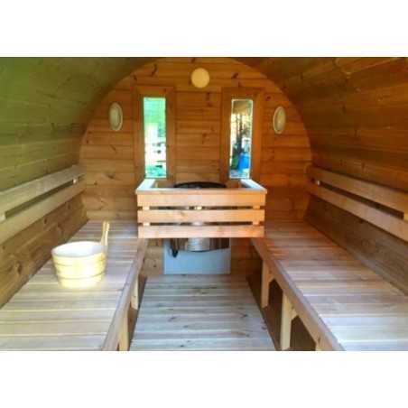 SAUNA BARRIL 3.5  PLUS con vestuario 