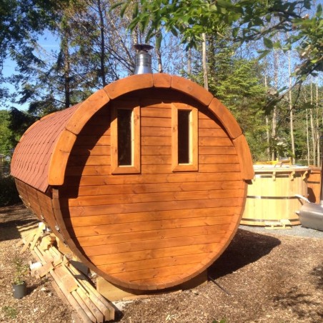 SAUNA BARRIL 4.0   con vestuario 