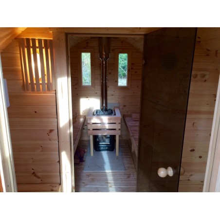 SAUNA BARRIL 4.0  PLUS  con vestuario 