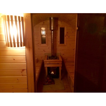 SAUNA BARRIL 4.0  PLUS  con vestuario 
