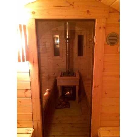 SAUNA BARRIL 4.0  PLUS  con vestuario 