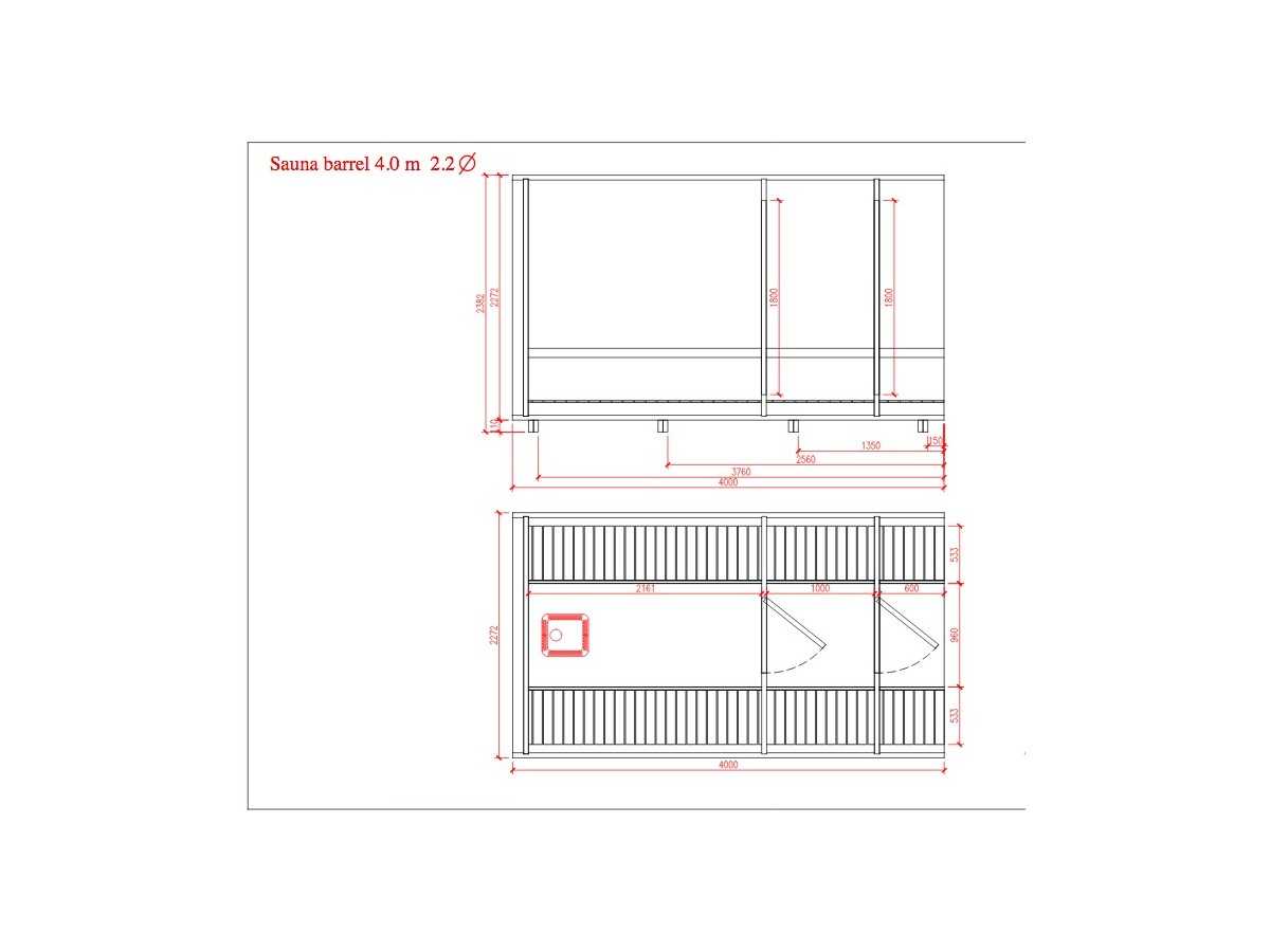 SAUNA BARRIL 4.0  PLUS  con vestuario 
