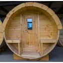 SAUNA BARRIL 4.0  PLUS  con vestuario 
