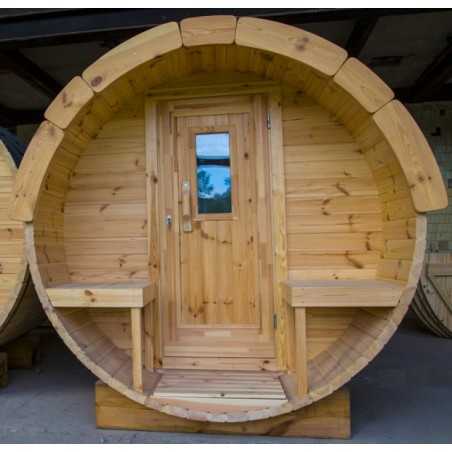 SAUNA BARRIL 4.0  PLUS  con vestuario 