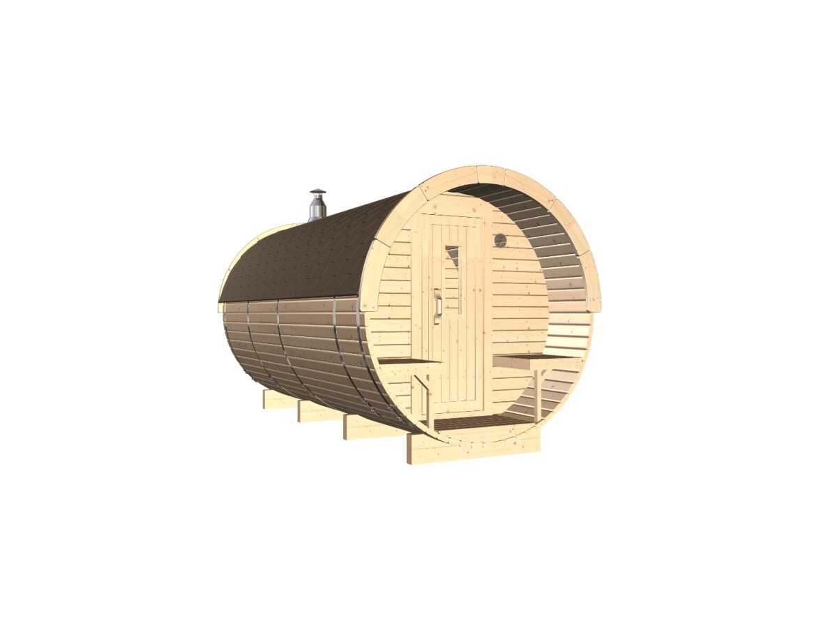 SAUNA BARRIL 4.0  PLUS  con vestuario 