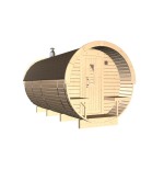 SAUNA BARRIL 4.0  PLUS  con vestuario 