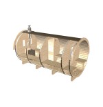 SAUNA BARRIL 4.0  PLUS  con vestuario 