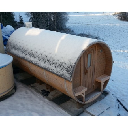 SAUNA BARRIL 4.5 con vestuario