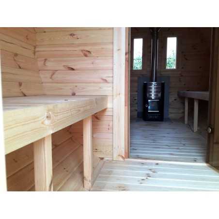 SAUNA BARRIL 4.5  PLUS con vestuario 