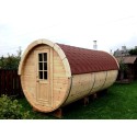 SAUNA BARRIL 4.5  PLUS con vestuario 