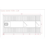 SAUNA BARRIL 4.8  PLUS con vestuario 